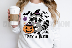 Feral Kid Halloween Raccoon Sublimation PNG Design Product Image 2