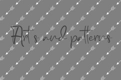 Nordic seamless pattern with white arrows Product Image 2