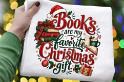Books Are My Favorite Christmas Gift, Book Lover Holiday Product Image 1
