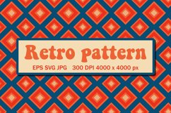 Retro pattern with triangles | Vintage geometrical pattern Product Image 1