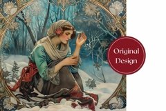 Christmas Tumbler Sublimation, Winter Forest Tumbler Design Product Image 2