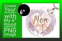 Round Sublimation Car Coaster - Mother's Day Theme Product Image 1