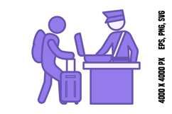 Colored Border Control Icon Product Image 1