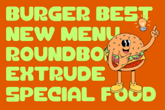 Saro Food - Bold Extrude Rounded Font Product Image 2