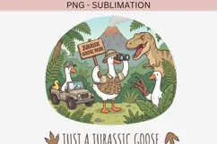 Funny Jurassic Goose PNG | Dinosaur Goose Clipart Product Image 3
