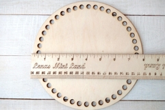 Plain round basket base 8 inch 20 cm digital file CDR SVG Product Image 2