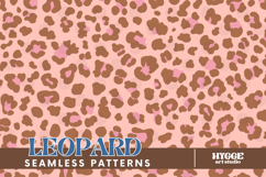 Pink Leopard Seamless Pattern Surface Design PNG Bundle Set Product Image 2