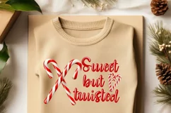 Sweet But Twisted, Christmas Candy Cane PNG Instant Download Product Image 2