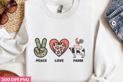 Peace Love Farm PNG, Beauty Farm Sublimation Product Image 3