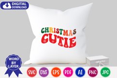Christmas cutie retro svg design Product Image 2