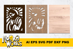 3D Jesus Chirst Shadowbox Template SVG Product Image 2