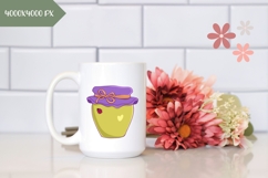 Hand Drawn Jam Illustration, Cartoon Jam Sublimation Product Image 2