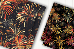 New Year Fireworks Celebration Digital Paper Product Image 2