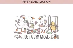 Gym geese png design for T-shirts Product Image 2