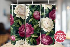 Summer Peony Flowers Tumbler | Summer Tumbler Wrap Product Image 1