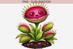 Kawaii Venus Flytrap PNG | Cute Creepy Carnivorous Plant Product Image 2