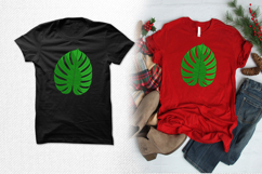 Tropical Monstera Leaf Embroidery Design File Product Image 2