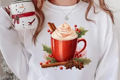 Christmas Drink Clipart Sublimation, Christmas PNG Product Image 2