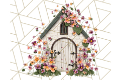 Vintage Cottagecore Barn PNG Clipart, Farmhouse Style Product Image 2