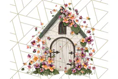 Vintage Cottagecore Barn PNG Clipart, Farmhouse Style Product Image 2