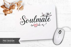 Soulmate Florals Mouse Pad PNG Design Product Image 1