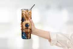 Patriotic dog 4th of July Tumbler Wrap Design Product Image 2