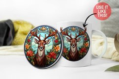 Deer Floral Sublimation Bundle| Stained Glass Sublimation Product Image 3