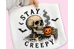 Stay Creepy PNG, Retro Dripping Heart Halloween PNG, Spooky Product Image 8