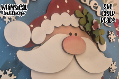 We Believe Round Santa Sign Laser SVG| Santa Claus SVG Product Image 2