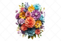 3d sublimation Floral Bouquet Clipart Bundle, 3D Sublimation Product Image 2
