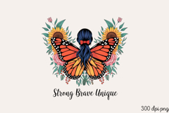 Strong brave unique PNG, Motivation Sublimation PNG Product Image 2