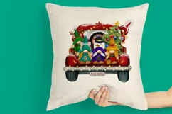 Christmas truck with kids, Christmas carnival gnomes Product Image 2