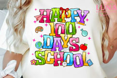Happy 100 Days of School Png, 100 Days of School Png Product Image 2