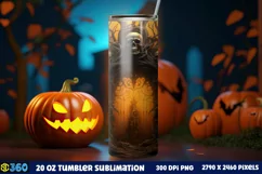 Halloween Tumbler Sublimation Wraps, Tumbler Halloween Product Image 2