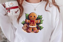 Christmas Gingerbread Man Sublimation, Christmas Clipart Product Image 2