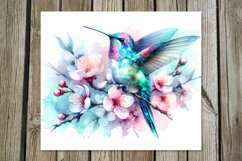 Watercolor spring flower | Skinny tumbler Sublimation PLUS Product Image 3