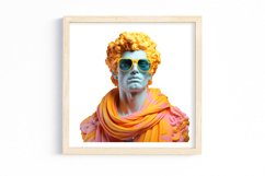 Colorful God Greek Statues Sublimation, Watercolor Clipart Product Image 2