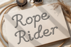 Rope Rider Font Cowboy Rope Font, Western Lasso Letters Product Image 2
