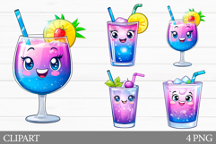 Cute Drink Sublimation. Funny Drink Clipart Product Image 1