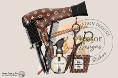 Hairdresser PNG Glam Salon Tools Beauty Fashion Geometric Product Image 1