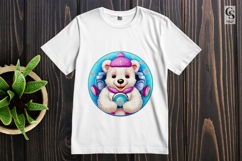 Cute Winter Bear Clipart Sublimation PNG Product Image 2