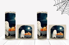 Cartoon Halloween Tumbler PNG, Halloween Ghost Tumbler Product Image 2
