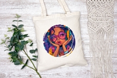 Girl Illustration, Cartoon Girl PNG, Cool Girl Sublimation Product Image 2