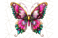 Metallic Butterfly Clipart PNG Clipart, Vibrant Butterfly Product Image 2