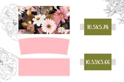 Flowers Tumbler Design, Boho Flowers 40 Oz Tumbler Product Image 2