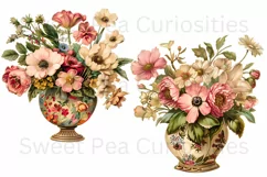 Flowers, Junk Journal, PNG, Clipart, Ephemera, Botanical Product Image 2