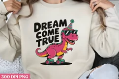 Dream Come True PNG, Cute Animal Sublimation PNG Product Image 1