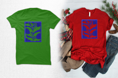 Bold Blue Floral Frame Embroidery Design Product Image 2