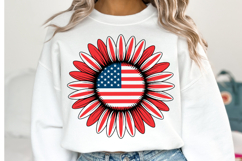 USA Sunflower Svg Design | Svg Cut Files | Shirt Svg Product Image 1