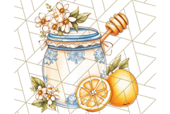 Mediterranean Cottagecore Kitchen PNG Clipart with Lemons Product Image 2